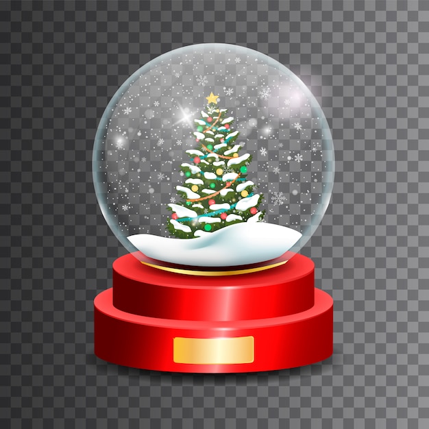 Boule à neige de noël. sphère de verre .. | Télécharger ...