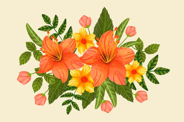 Bouquet Floral Vintage | Vecteur Gratuite