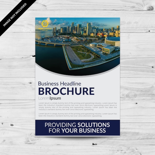  Brochure Commerciale Design  l gant Vecteur Gratuite