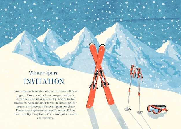 ski trip invitation