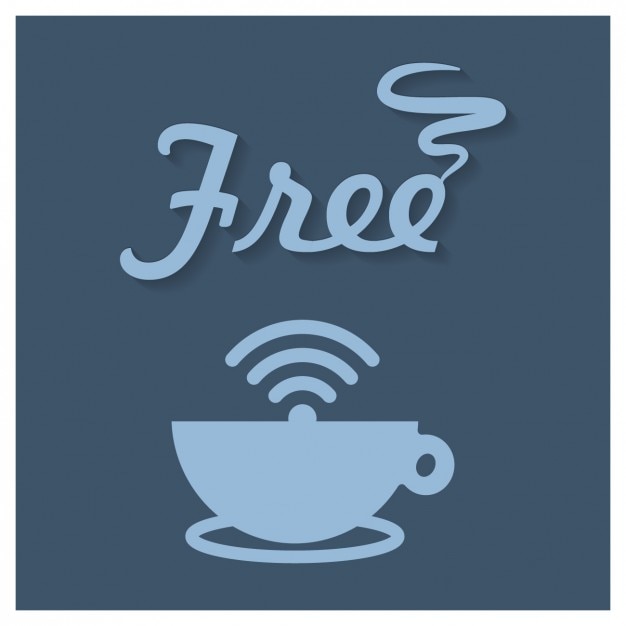 Cafe Gratuit Wifi Connexion Vecteur Gratuite