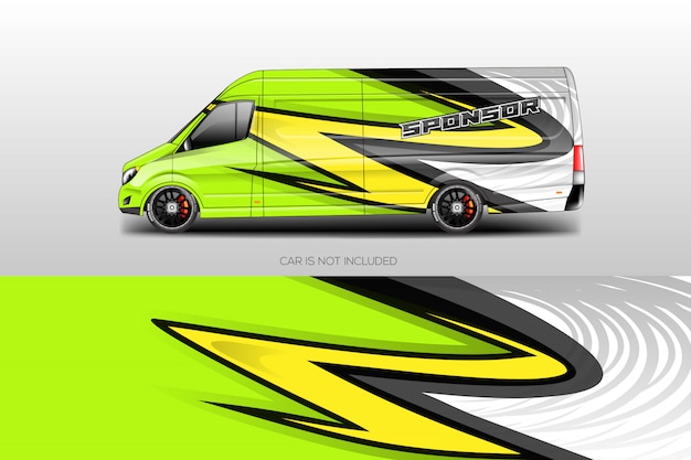 Car wrap designs vectoriels Vecteur Premium