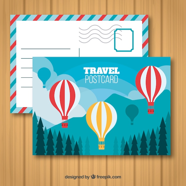 carte postale agence de voyage