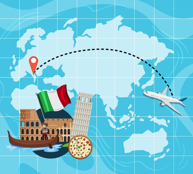 carte de voyage italie