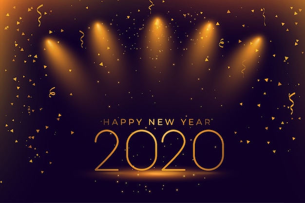 Célébration De La Bonne Année 2020 | Vecteur Gratuite