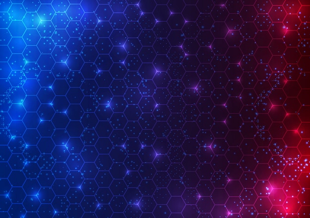Cercle abstrait sci fi technologie futuriste fond concept innovation Vecteur Premium