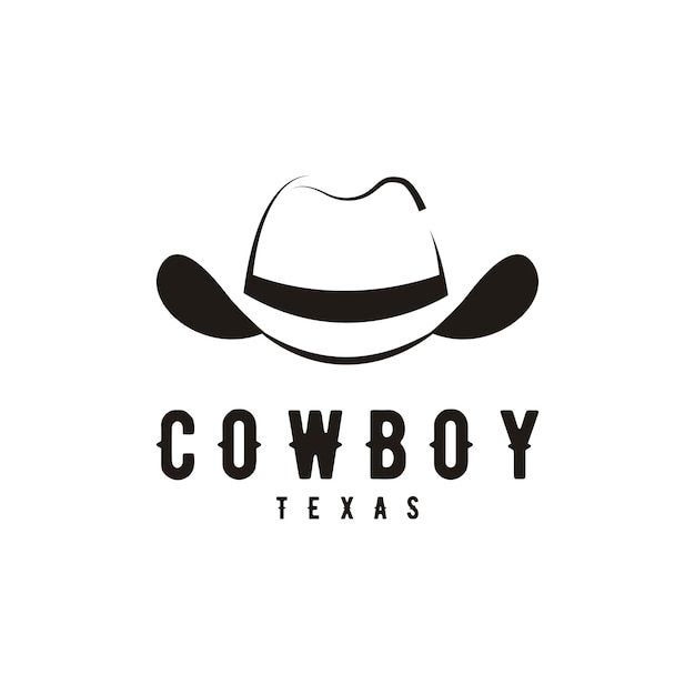 Chapeau De Cowboy Logo Ic Ne Vector Clipart Vecteur Premium