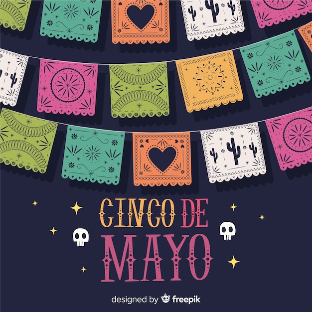 Cinco de mayo Vecteur gratuit