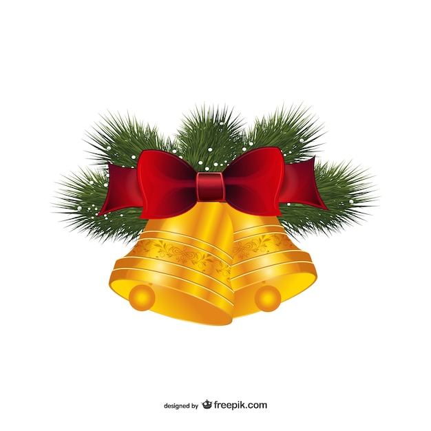 Download Cloches de Noël avec ruban rouge | Télécharger des ...