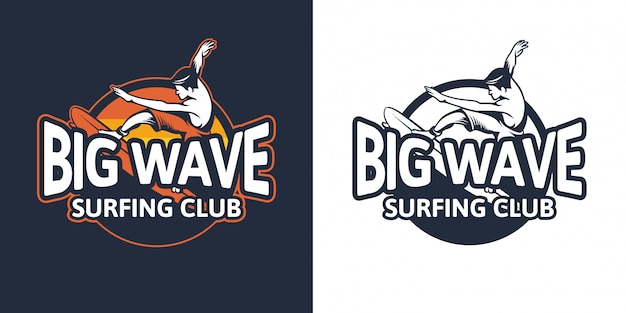 Club De Surf Badge Grande Vague Pour Le Mod le De 