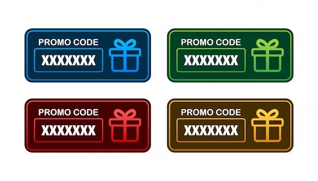 Code Promo. Bon Cadeau Avec Code Promo. Fond De Carte Egift Premium