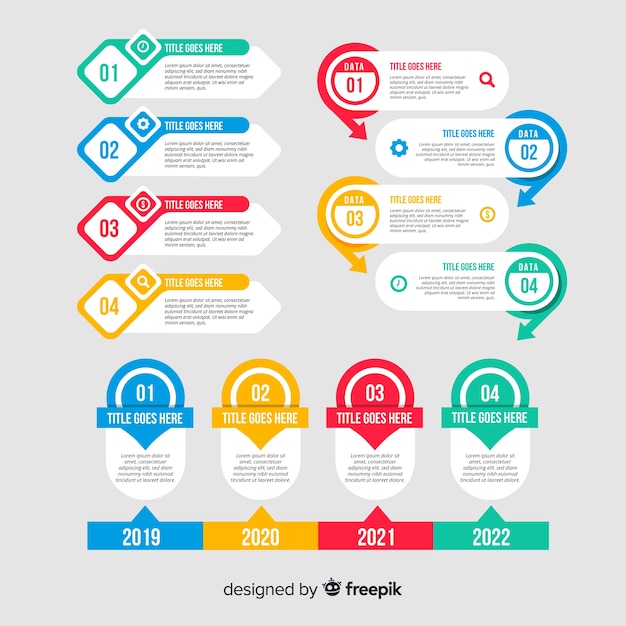 Collection d'éléments infographiques Vecteur gratuit