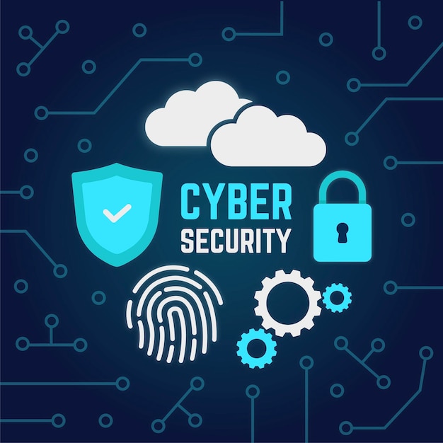 Concept de cybers curit vecteur gratuite