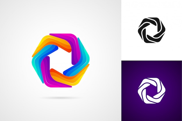 Concept De Logo Abstrait  Cr atif Moderne Pour Entreprise 