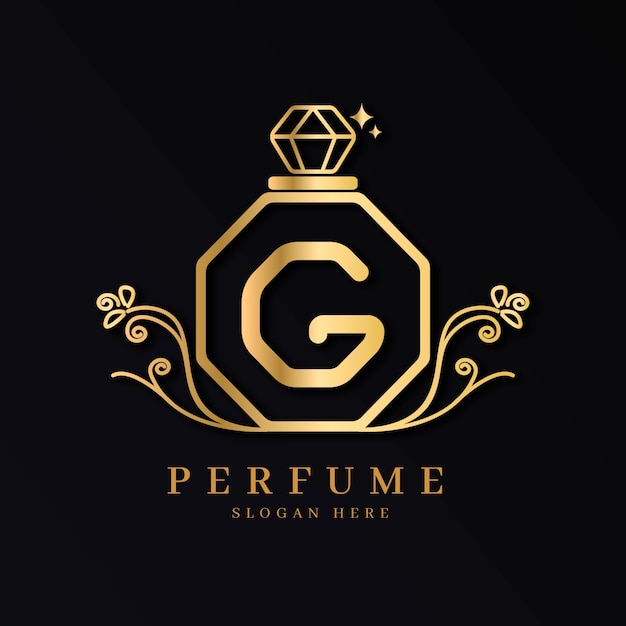 Concept De Logo De Parfum De Luxe | Vecteur Gratuite