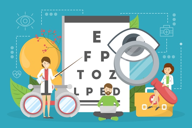 concept de oftalmologie