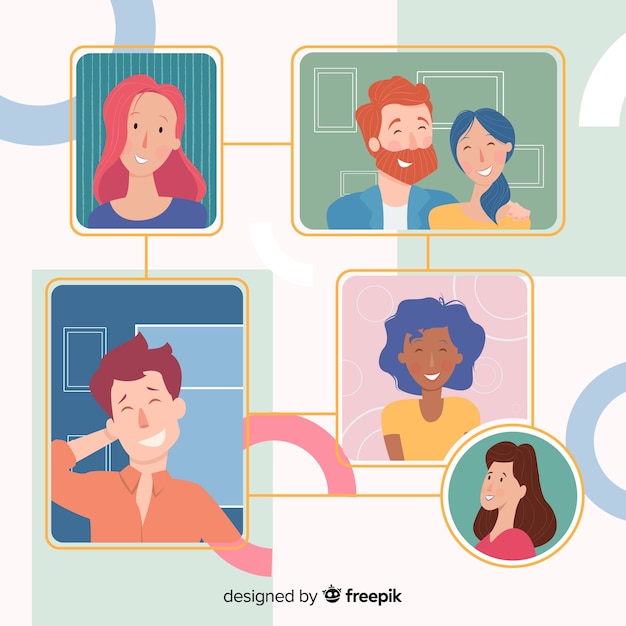 Concept de vidéoconférence pour la page de destination Vecteur gratuit