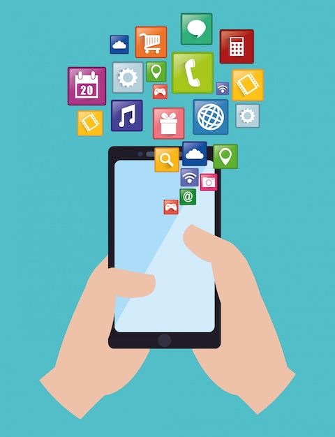 Conception de l'application Vecteur Premium
