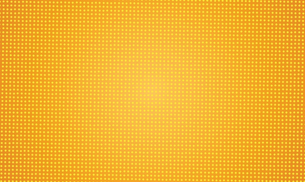 Conception de fond pointillé abstrait jaune Vecteur Premium