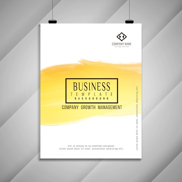 Conception de modèle de brochure entreprise lumineuse abstraite Vecteur gratuit