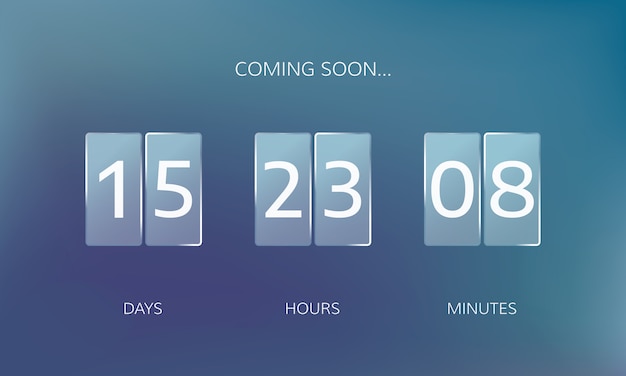 Conception Moderne D'une Bannière De Compte à Rebours Web. Compte à ...