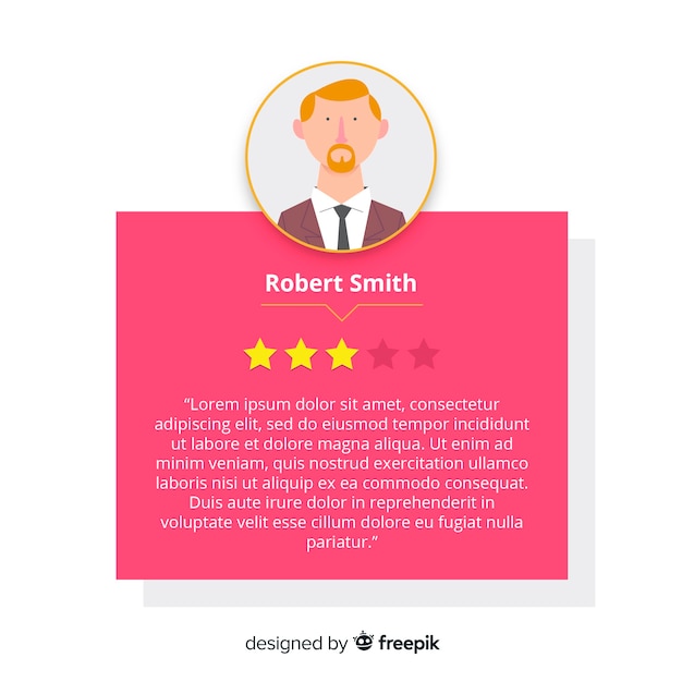 Conception de satisfaction client Vecteur gratuit