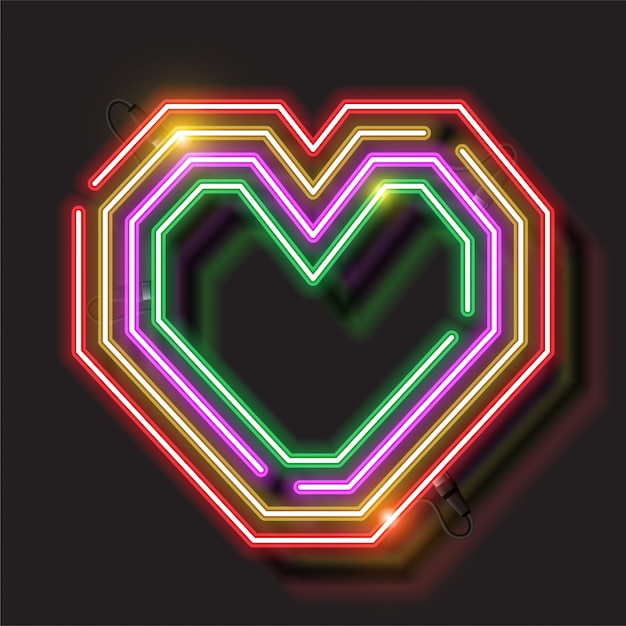 Conception de signe d'amour Vecteur Premium