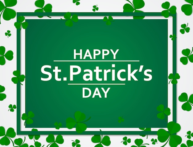 Contexte de la saint-patrick Vecteur Premium