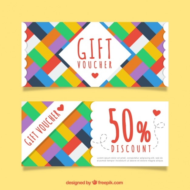 Couleurs Rectangles Coupons Cadeaux T L Charger Des Vecteurs Gratuitement