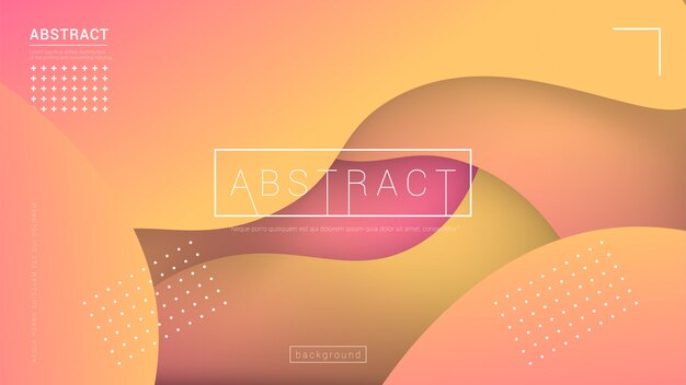 Design de fond de couleur liquide. composition de formes de gradient fluide. contexte moderne Vecteur Premium
