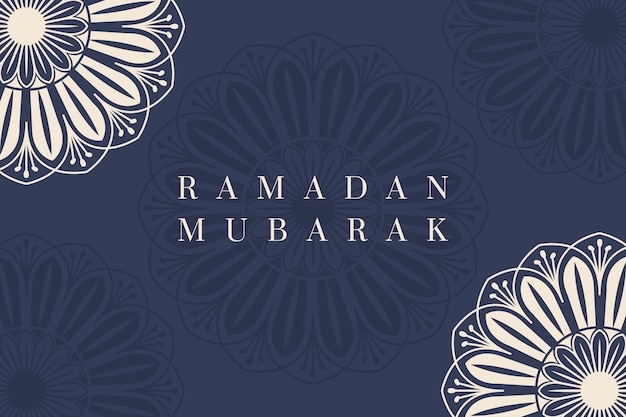 Design de fond du ramadan mubarak Vecteur gratuit