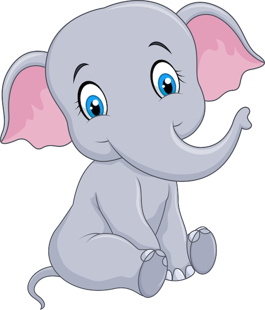 Dessin Anime Drole Bebe Elephant Vecteur Premium Dessin Anime Drole Bebe Elephant Vecteur Premium