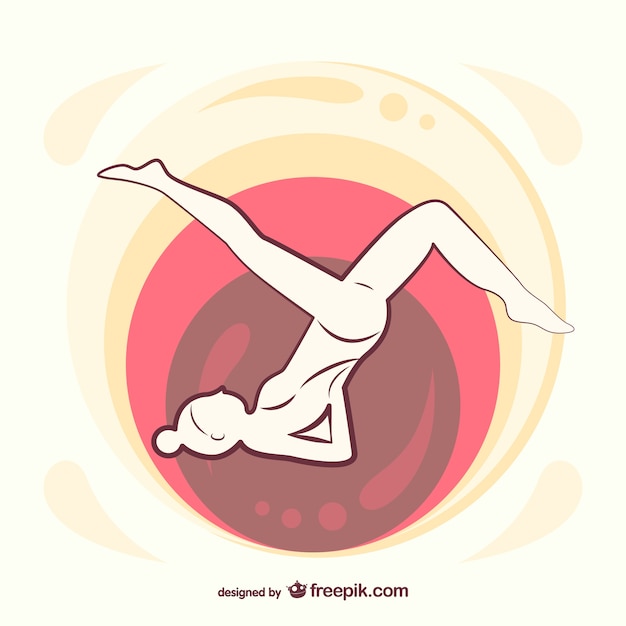 Dessin Vecteur De Pilates Vecteur Gratuite