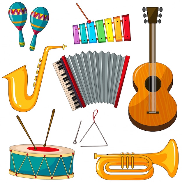 Diff rents Types D instruments De Musique Vecteur Premium diff-rents-types-d-instruments-de-musique-vecteur-premium