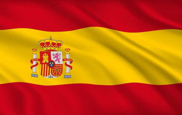 Drapeau Espagnol Identite Nationale Du Pays Espagne Vecteur Premium