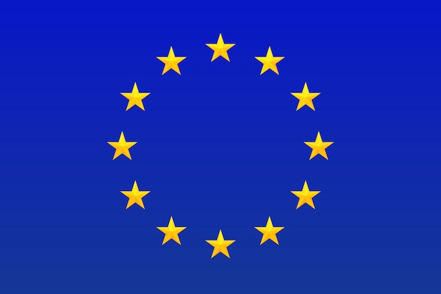 Drapeau De Leurope Symbole De Lunion Européenne Cercle D