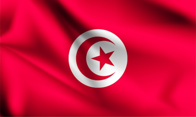  Drapeau  Tunisien  Dans Le Vent Partie D une S rie Tunisie  