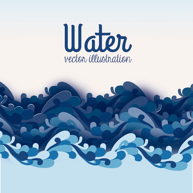 Eau Vecteur Premium