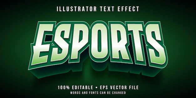  Effet  De Texte Modifiable Style De Logo  De Jeu Esports 