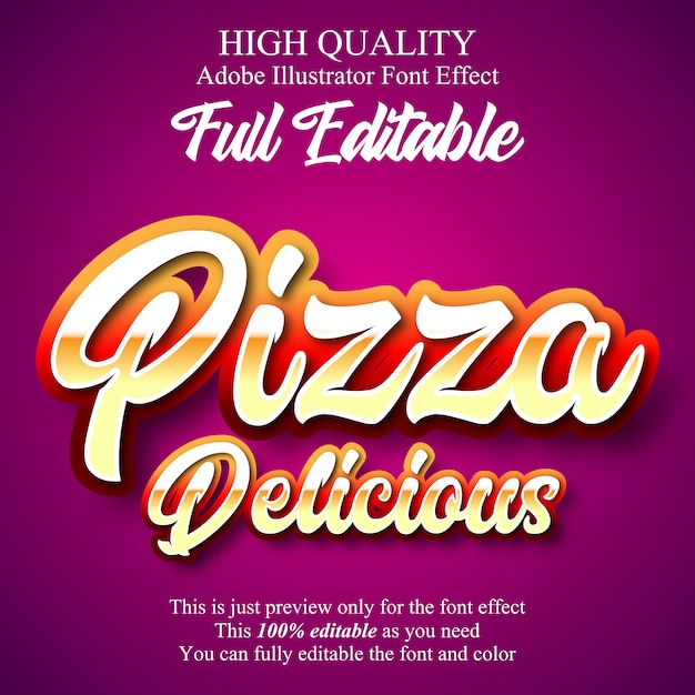 Effet de texte de style graphique modifiable script moderne brillant Vecteur Premium