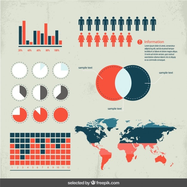 Éléments De Données Démographiques Pour L'infographie | Télécharger Des ...