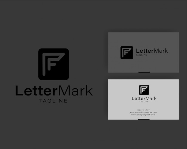 Éléments du modèle de conception lettre f logo icon Vecteur Premium