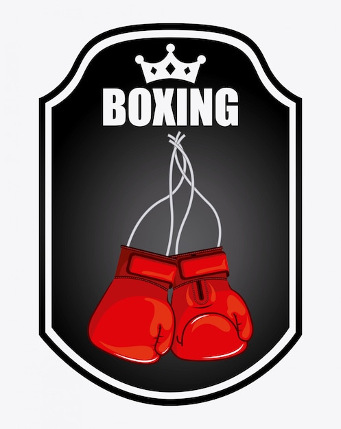 Emblème De Boxe Logo Design Graphique Vecteur Gratuite