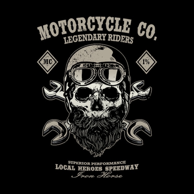 Embl me De Logo  De Moto  Vintage  T shirt Design Vecteur 