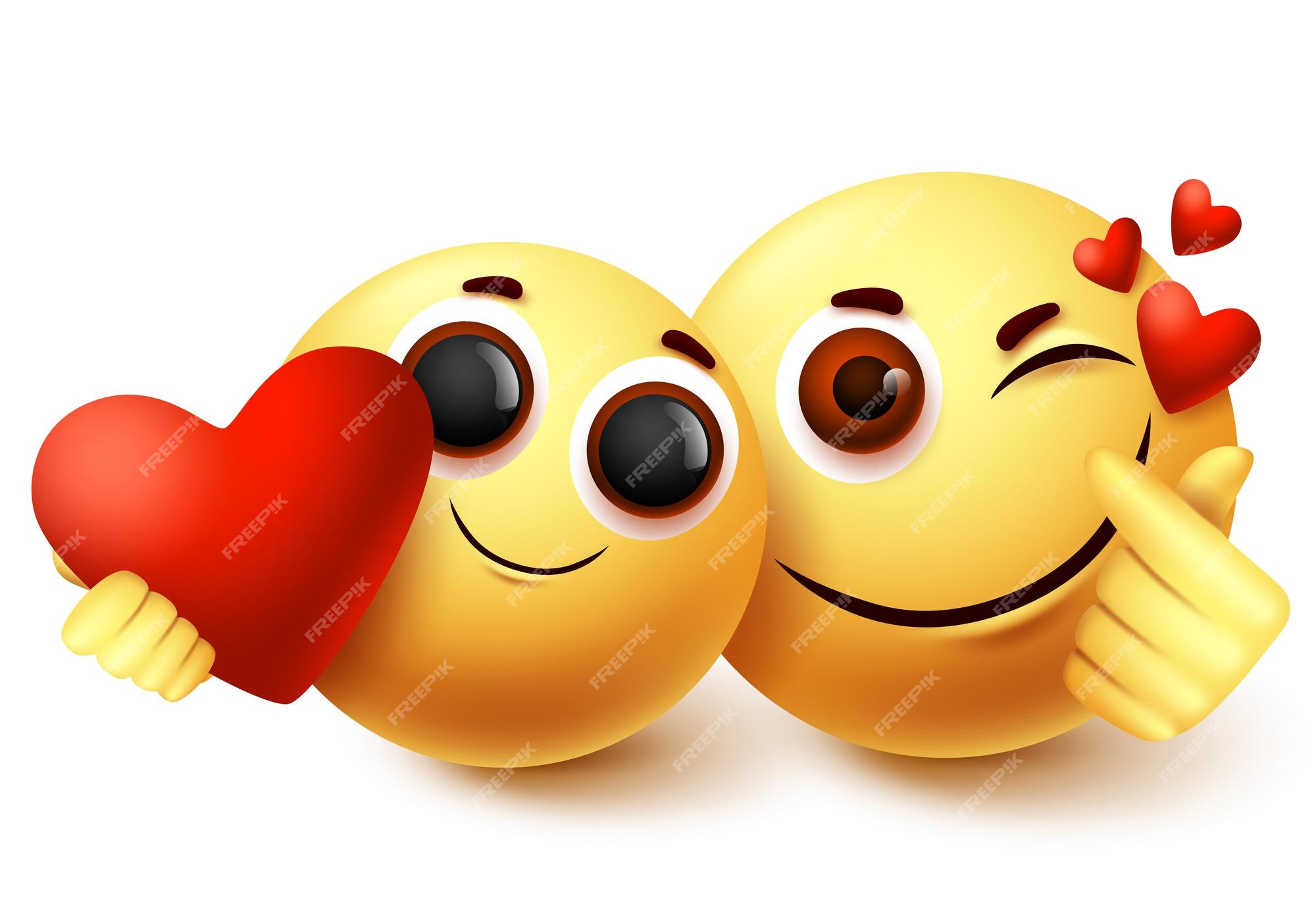 Emoji Love Couple Character Vector Design Emojis Et émoticônes Dans L ...