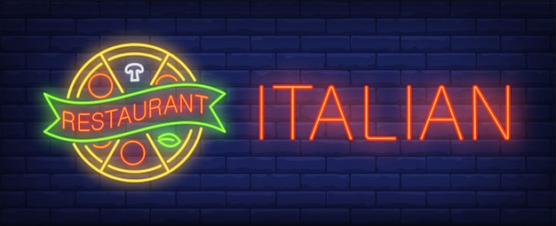  Enseigne  au restaurant  italien  T l charger des Vecteurs 