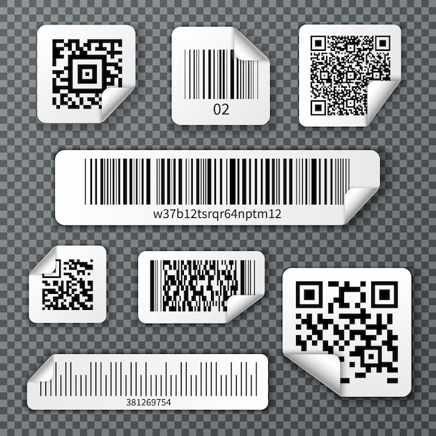 Ensemble Dautocollants De Codes à Barres Qr Télécharger