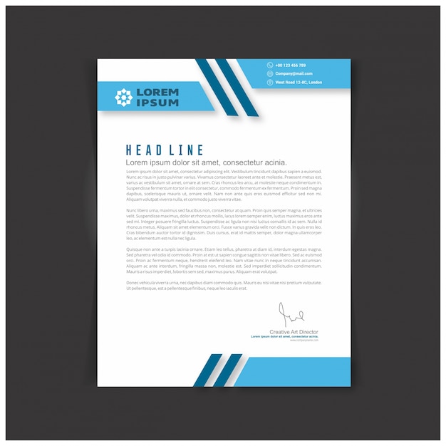 Ensemble d'identité d'entreprise ou kit pour votre entreprise modèles de lettre format vectoriel lieu éditable pour le texte Vecteur gratuit