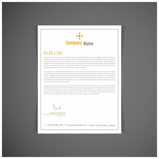 Ensemble d'identité d'entreprise ou kit pour votre entreprise modèles de lettre format vectoriel lieu éditable pour le texte Vecteur gratuit