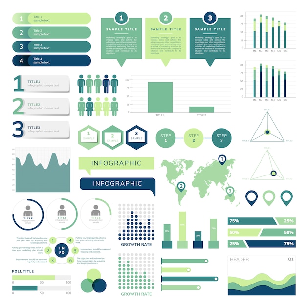 Ensemble De Vecteurs Infographie Affaires | Vecteur Gratuite